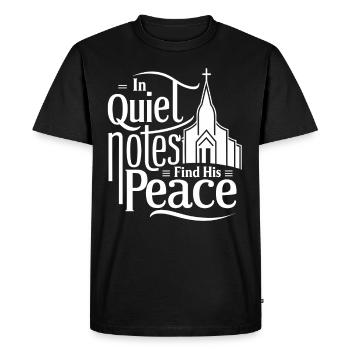 Prayer Songs Jesus Christ Religious Music - Men's Premium Organic T-Shirt - black - Front - Nico (187cm)