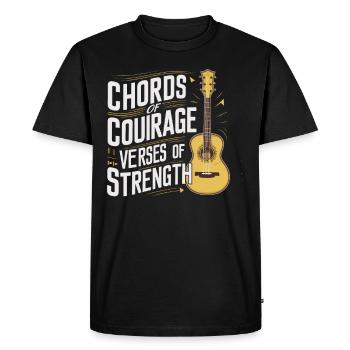 Prayer Songs Jesus Christ Religious Music - Men's Premium Organic T-Shirt - black - Front - Nico (187cm)