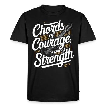 Prayer Songs Jesus Christ Religious Music - Men's Premium Organic T-Shirt - black - Front - Nico (187cm)