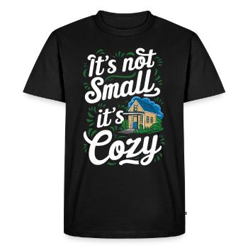 Rolling Tiny House Mode de vie minimaliste - T-shirt Premium bio Homme - noir - Devant - Nico (187cm)