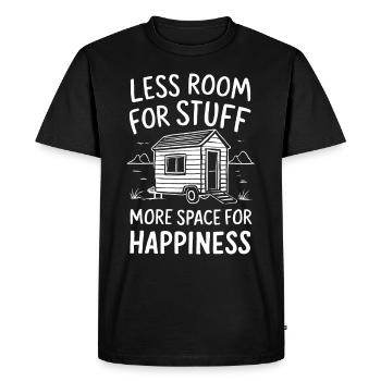 Rolling Tiny House Mode de vie minimaliste - T-shirt Premium bio Homme - noir - Devant - Nico (187cm)