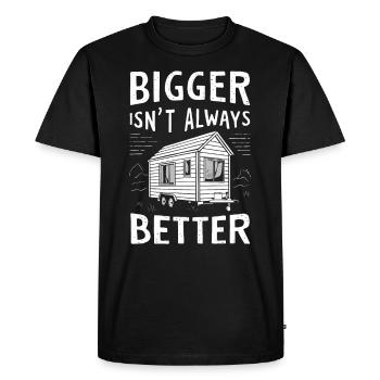 Rolling Tiny House Mode de vie minimaliste - T-shirt Premium bio Homme - noir - Devant - Nico (187cm)