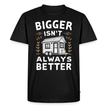 Rolling Tiny House Mode de vie minimaliste - T-shirt Premium bio Homme - noir - Devant - Nico (187cm)
