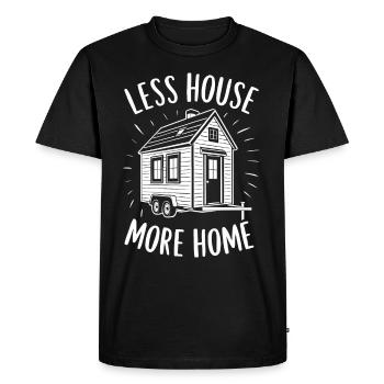 Rolling Tiny House Mode de vie minimaliste - T-shirt Premium bio Homme - noir - Devant - Nico (187cm)