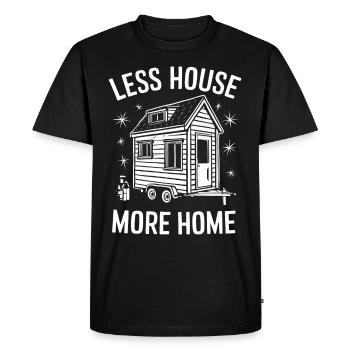 Rolling Tiny House Mode de vie minimaliste - T-shirt Premium bio Homme - noir - Devant - Nico (187cm)