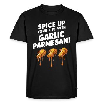 Ailes de poulet Aile de poulet cuit chaud Restauration rapide - T-shirt Premium bio Homme - noir - Devant - Nico (187cm)
