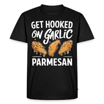 Ailes de poulet Aile de poulet cuit chaud Restauration rapide - T-shirt Premium bio Homme - noir - Devant - Nico (187cm)