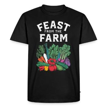 Marché fermier Agriculture Agriculture Alimentation - T-shirt Premium bio Homme - noir - Devant - Nico (187cm)