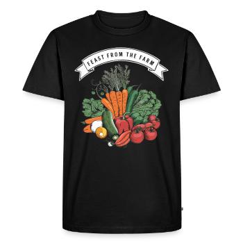 Marché fermier Agriculture Agriculture Alimentation - T-shirt Premium bio Homme - noir - Devant - Nico (187cm)
