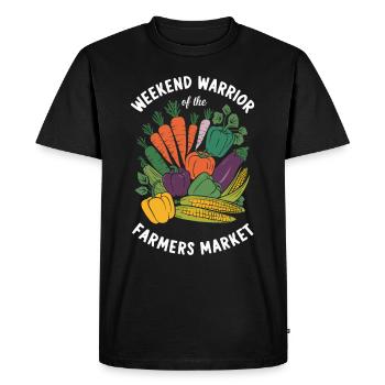 Marché fermier Agriculture Agriculture Alimentation - T-shirt Premium bio Homme - noir - Devant - Nico (187cm)