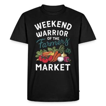 Marché fermier Agriculture Agriculture Alimentation - T-shirt Premium bio Homme - noir - Devant - Nico (187cm)