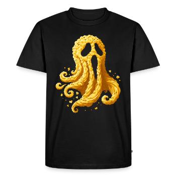 Dicton de pop-corn amusant, pop-corn en rafale - T-shirt Premium bio Homme - noir - Devant - Nico (187cm)