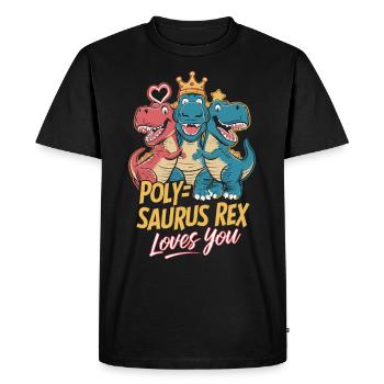Communauté polyamoureuse Parentalité polyamoureuse - T-shirt Premium bio Homme - noir - Devant - Nico (187cm)