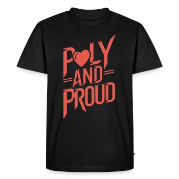 Communauté polyamoureuse Parentalité polyamoureuse - T-shirt Premium bio Homme - noir - Devant - Nico (187cm)