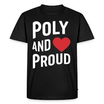 Communauté polyamoureuse Parentalité polyamoureuse - T-shirt Premium bio Homme - noir - Devant - Nico (187cm)