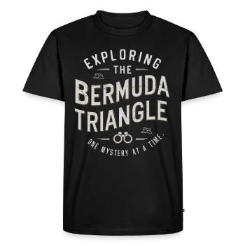 Mysterious disappearances in the Bermuda Triangle - Men's Premium Organic T-Shirt - black - Front - Nico (187cm)