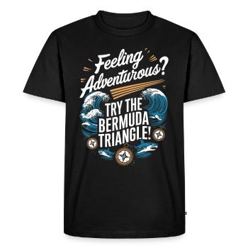 Mysterious disappearances in the Bermuda Triangle - Men's Premium Organic T-Shirt - black - Front - Nico (187cm)