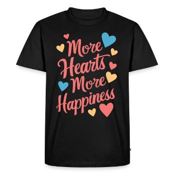 Communauté polyamoureuse Parentalité polyamoureuse - T-shirt Premium bio Homme - noir - Devant - Nico (187cm)