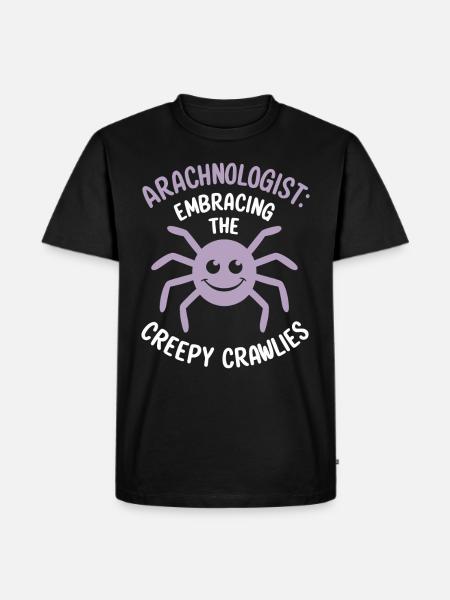 Pet Spider, Tarantula, Spider Lover - Men's Premium Organic T-Shirt - black