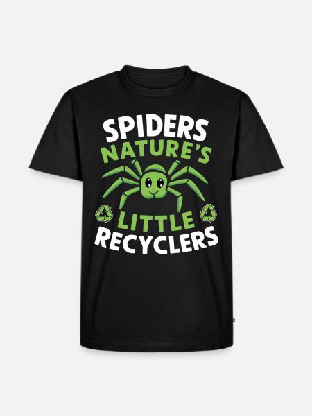 Pet Spider, Tarantula, Spider Lover - Men's Premium Organic T-Shirt - black