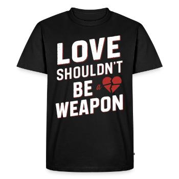 Sensibilisation à la violence domestique - T-shirt Premium bio Homme - noir - Devant - Nico (187cm)