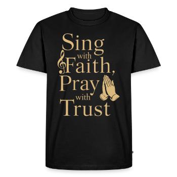 Choral Music Religious Singing Faith-Based Music - Men's Premium Organic T-Shirt - black - Front - Nico (187cm)