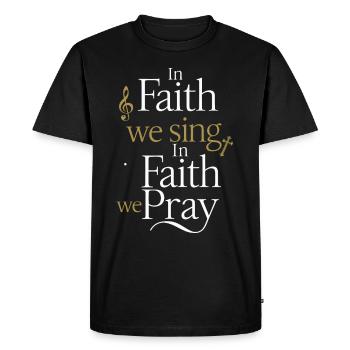 Choral Music Religious Singing Faith-Based Music - Men's Premium Organic T-Shirt - black - Front - Nico (187cm)