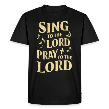 Choral Music Religious Singing Faith-Based Music - Men's Premium Organic T-Shirt - black - Front - Nico (187cm)