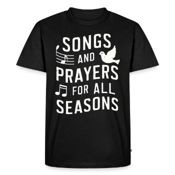 Choral Music Religious Singing Faith-Based Music - Men's Premium Organic T-Shirt - black - Front - Nico (187cm)