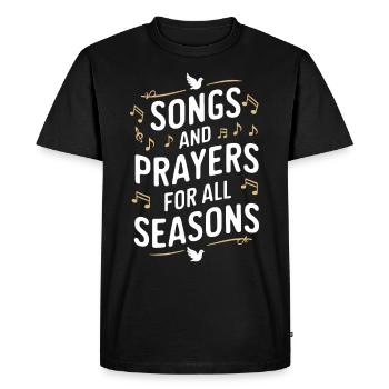 Choral Music Religious Singing Faith-Based Music - Men's Premium Organic T-Shirt - black - Front - Nico (187cm)