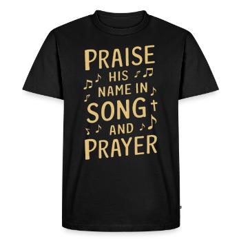 Choral Music Religious Singing Faith-Based Music - Men's Premium Organic T-Shirt - black - Front - Nico (187cm)
