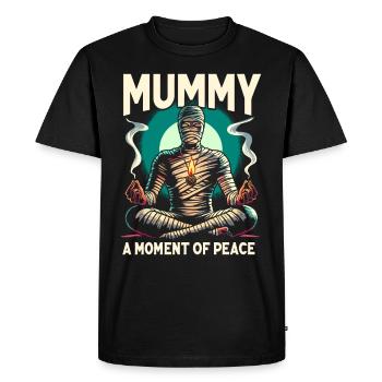Ghost Monster Meditation, Mindfulness, - Men's Premium Organic T-Shirt - black - Front - Nico (187cm)