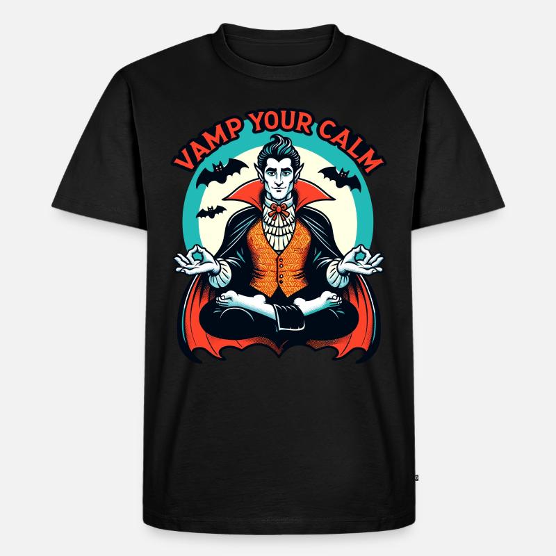 Méditation, Pleine conscience, Relaxation, Intérieur - T-shirt Premium bio Homme - noir