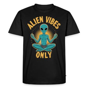 méditation, pleine conscience, relaxation et - T-shirt Premium bio Homme - noir - Devant - Nico (187cm)