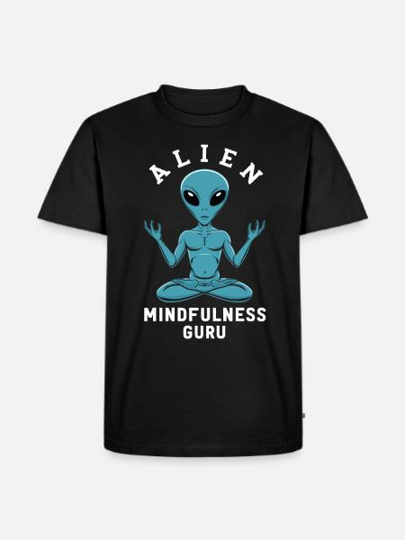 meditation, mindfulness, relaxation and - Men's Premium Organic T-Shirt - black