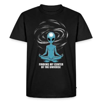 méditation, pleine conscience, relaxation et - T-shirt Premium bio Homme - noir - Devant - Nico (187cm)