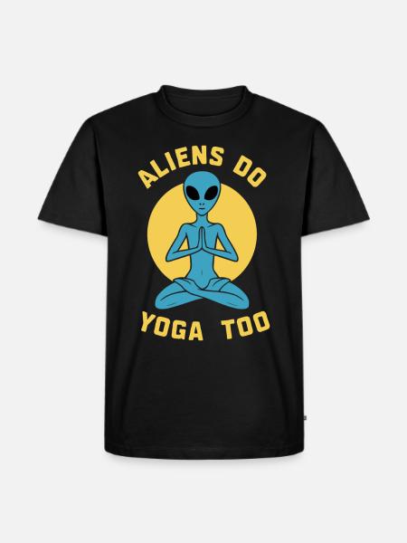 meditation, mindfulness, relaxation and - Men's Premium Organic T-Shirt - black