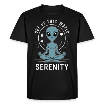 méditation, pleine conscience, relaxation et - T-shirt Premium bio Homme - noir - Devant - Nico (187cm)