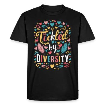 Sensibilisation au syndrome de Gilles de la Tourette Neurodiverse - T-shirt Premium bio Homme - noir - Devant - Nico (187cm)