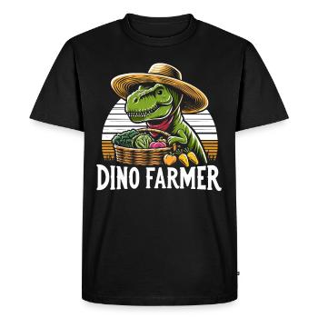 Bonsai Master T-Rex Dinosaur Gardening for - Men's Premium Organic T-Shirt - black - Front - Nico (187cm)