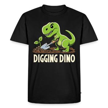 Bonsai Master T-Rex Dinosaur Gardening for - Men's Premium Organic T-Shirt - black - Front - Nico (187cm)