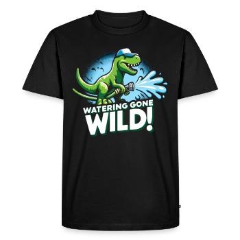 Bonsai Master T-Rex Dinosaur Gardening for - Men's Premium Organic T-Shirt - black - Front - Nico (187cm)
