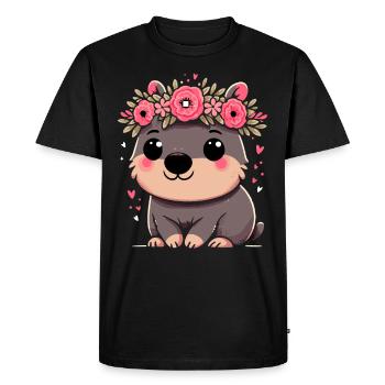 Feeling Wombat-Tastic Today - Funny Wombat - Men's Premium Organic T-Shirt - black - Front - Nico (187cm)
