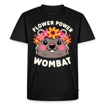 Feeling Wombat-Tastic Today - Funny Wombat - Men's Premium Organic T-Shirt - black - Front - Nico (187cm)