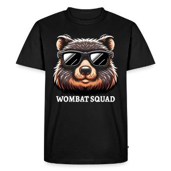 Feeling Wombat-Tastic Today - Funny Wombat - Men's Premium Organic T-Shirt - black - Front - Nico (187cm)