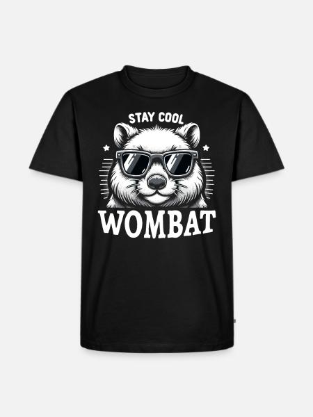 Feeling Wombat-Tastic Today - Funny Wombat - Men's Premium Organic T-Shirt - black