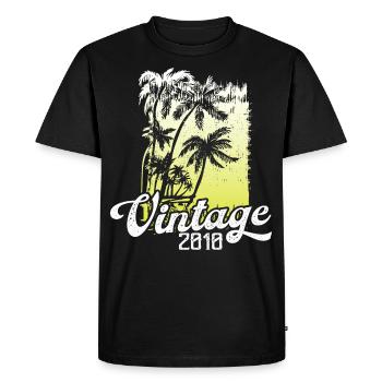 This legend was born in 2010 Birthday Retro - Men's Premium Organic T-Shirt - black - Front - Nico (187cm)