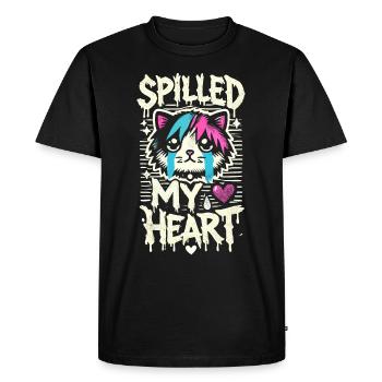Design de chat Emo pour les amoureux des chats gothiques et - T-shirt Premium bio Homme - noir - Devant - Nico (187cm)