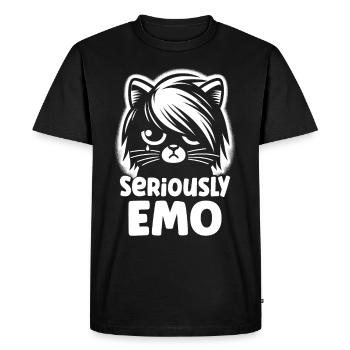 Design de chat Emo pour les amoureux des chats gothiques et - T-shirt Premium bio Homme - noir - Devant - Nico (187cm)
