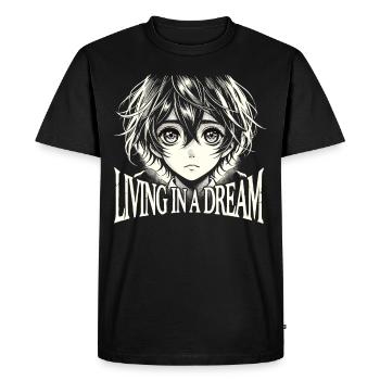 Anime Art and Goth Aesthetics for Alternative Fashion - Men's Premium Organic T-Shirt - black - Front - Nico (187cm)